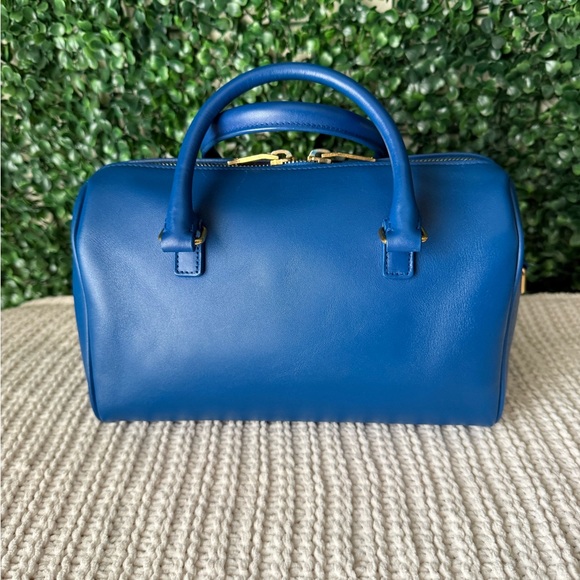 Saint Laurent Blue Leather Mini Duffle Bag Authentic - Picture 3 of 10